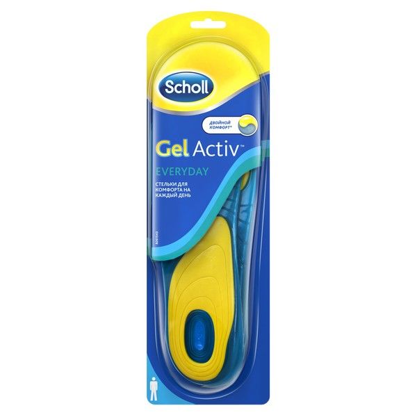 Стельки для комфорта на каждый день для мужчин GelActiv Scholl/Шолл фото №3