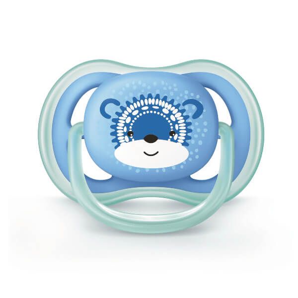 Пустышка Philips Avent серии Ultra Air Design Лев 6-18 мес., 2 шт. SCF342/22 фото №6