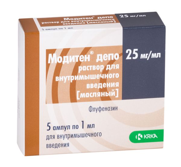 Модитен-депо раствор для в/м введ. масляный амп. 25мг/мл 1мл 5шт