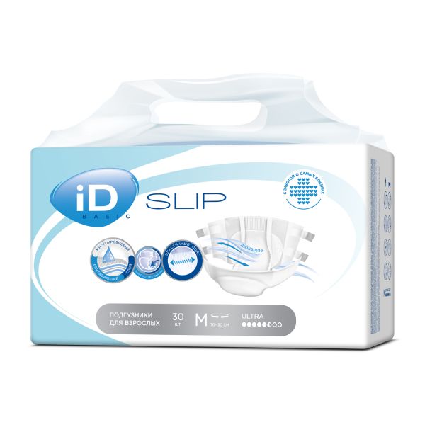 Подгузники для больных с недержанием Ultra Slip iD/айДи 30шт р.М