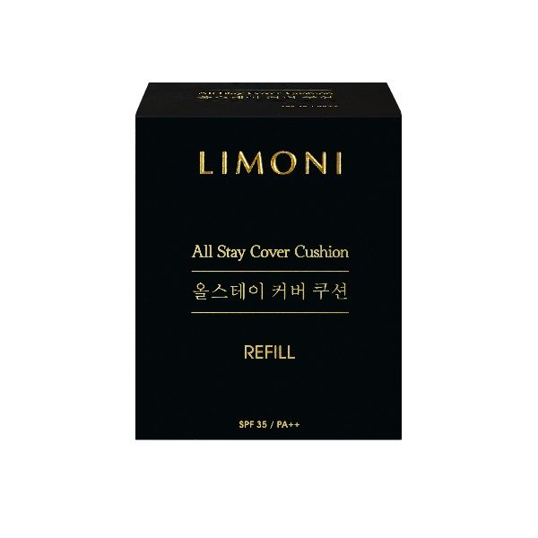Флюид тональный кушон All Stay Cover Cushion SPF 35 / PA++ Refill 01 Light Сменный блок Limoni