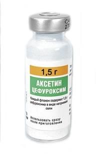 Аксетин порошок для приг раствора для в/в и в/м введ.1,5г 100 шт.