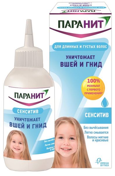 Средство педикулицидное с гребнем Паранит Сенситив фл. 150мл