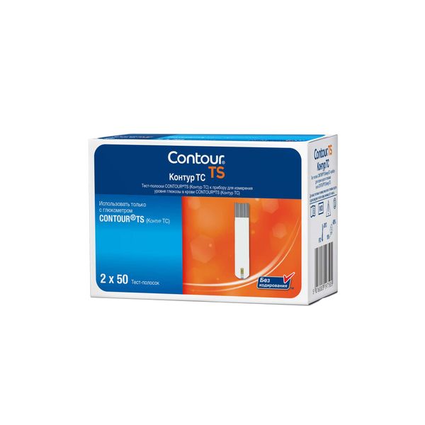 Тест-полоски для глюкометра TS Contour/Контур 50шт x 2уп фото №3