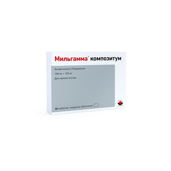 Мильгамма композитум таблетки п/о 100мг+100мг 30шт фото №2