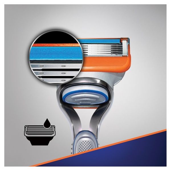 Набор Gillette Жиллетт бритва Fusion Proglide Flexball со сменной кассетой + гель для бритья 75 мл фото №3