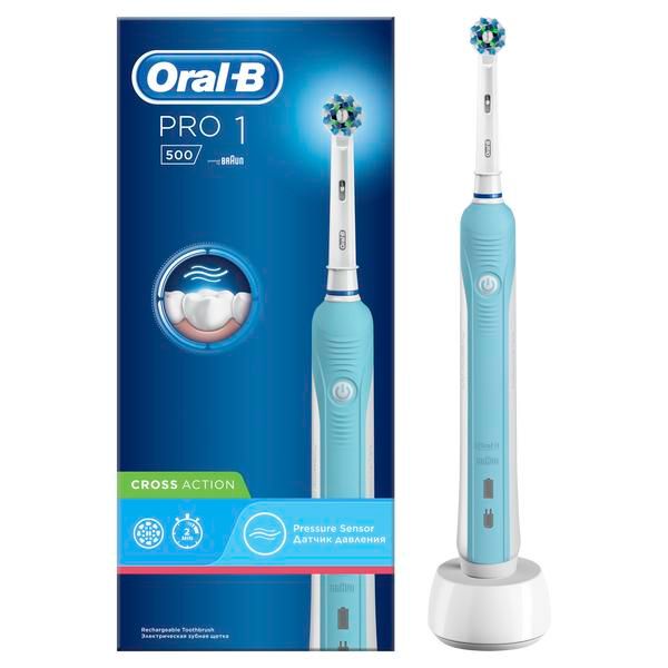 Электрическая зубная щетка Oral-B/Орал-би PRO 500 Cross Action фото №4