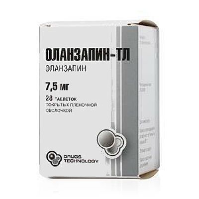 Оланзапин-ТЛ таблетки п/о плен. 7,5мг 28шт