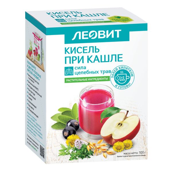 Кисель при кашле Леовит пак. 20г 5шт
