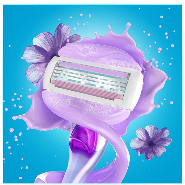 Женская бритва Gillette Venus Breeze + 2 сменные кассеты cо встроенными полосками с гелем фото №9