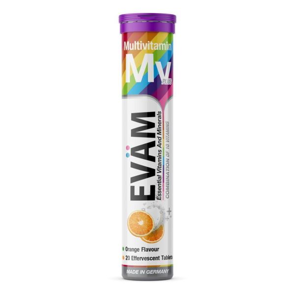 Мультивитамины для иммунитета Evam таблетки шипучие 4,1 г 20шт