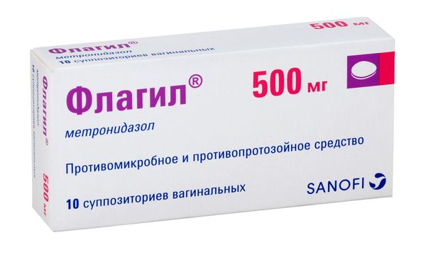 Флагил суппозитории вагинальные 500мг 10шт