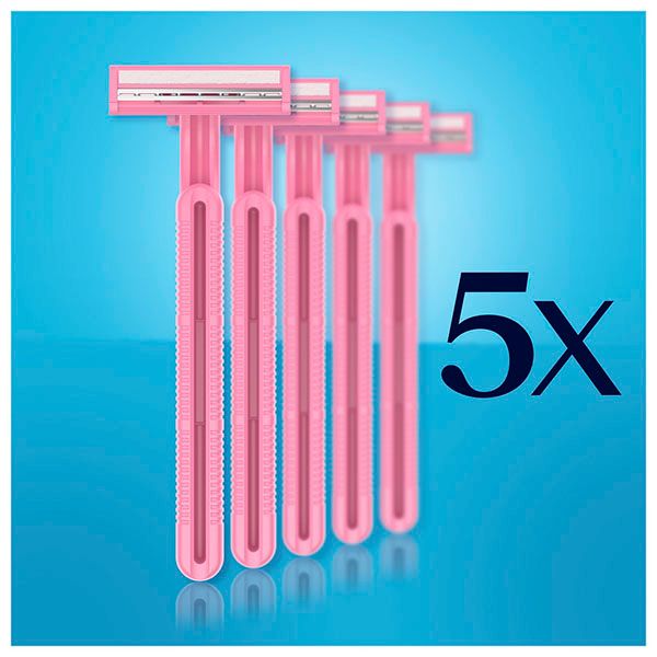 Одноразовая женская бритва Gillette (Жиллетт) Blue 2, 5 шт. фото №5
