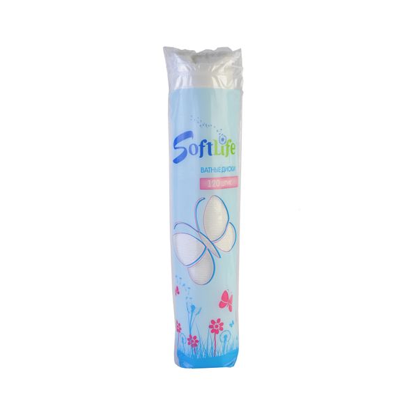 Диски ватные SoftLife/СофтЛайф 120шт Диски ватные SoftLife/СофтЛайф 120шт