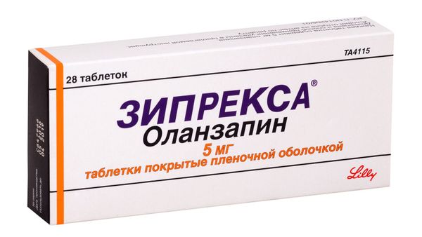 Зипрекса таблетки п/о плен. 5мг 28шт