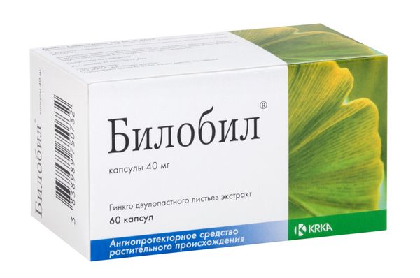 Билобил капсулы 40мг 60шт