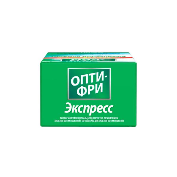 Раствор Опти-Фри Экспресс для ухода за контактными линзами 355 мл с контейнером фото №3