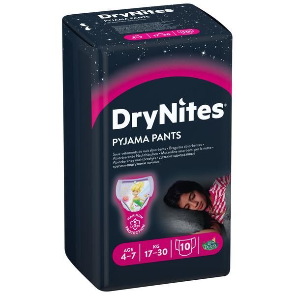 Трусики для девочек 4-7 лет DryNites Huggies/Хаггис 10шт фото №9
