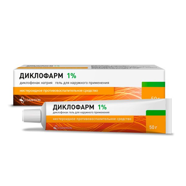 Диклофарм гель для наружного применения 1% 50г 