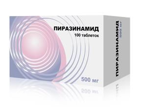 Пиразинамид таблетки 500мг 100шт