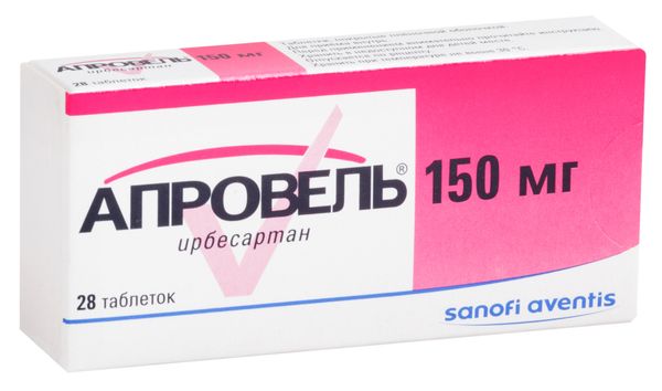 Апровель таблетки п/о плен. 150мг 28шт