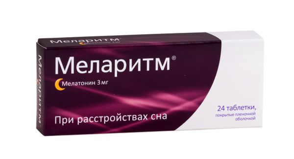 Меларитм таблетки п/о плен. 3мг 24шт