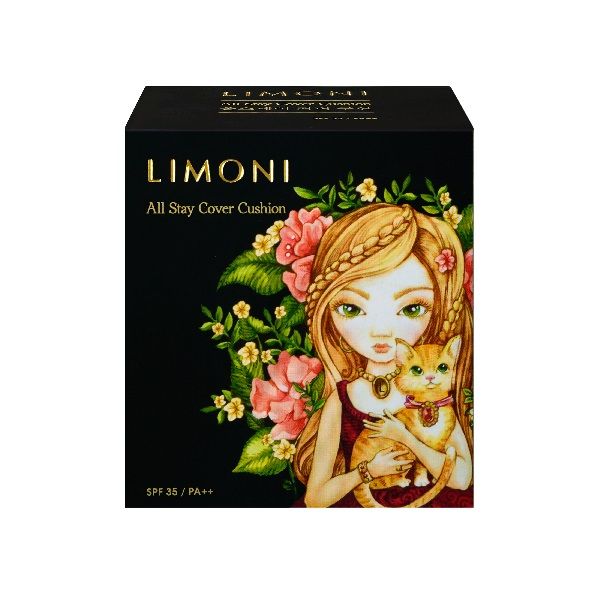 Флюид тональный кушон All Stay Cover Cushion SPF 35 / PA++ Animal Princess 03 Dark Medium Limoni