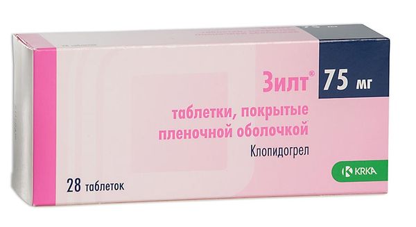 Зилт таблетки п/о плен. 75мг 28шт