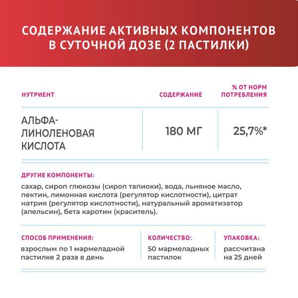Омега кислоты комплекс вкус фруктов и ягод LIVS пастилки жевательные 4г 50шт фото №4