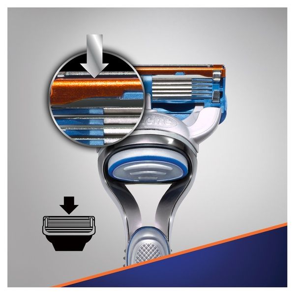 Набор Gillette Жиллетт бритва Fusion Proglide Flexball со сменной кассетой + гель для бритья 75 мл фото №6