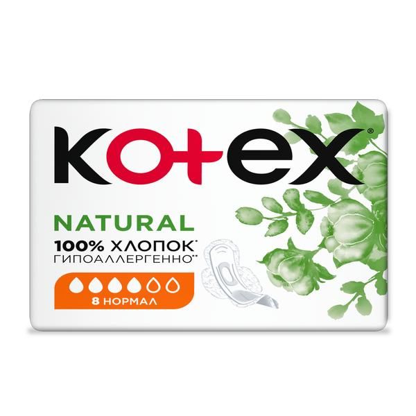 Прокладки Kotex/Котекс Natural Normal 8 шт. фото №3