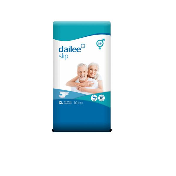 Подгузники для взрослых тяжелая степень недержания Super Slip Dailee/Дэйли 10шт р.XL