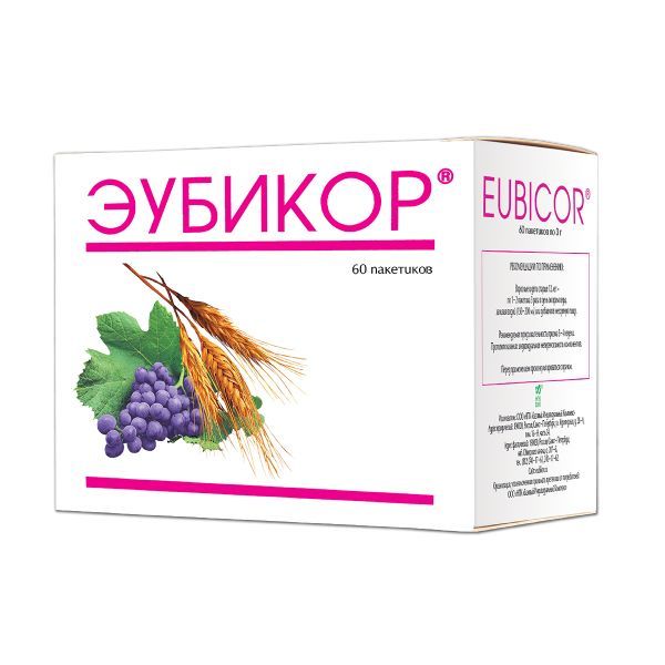 Эубикор порошок для приг. раствора для приема внутрь пак. 3г 60шт