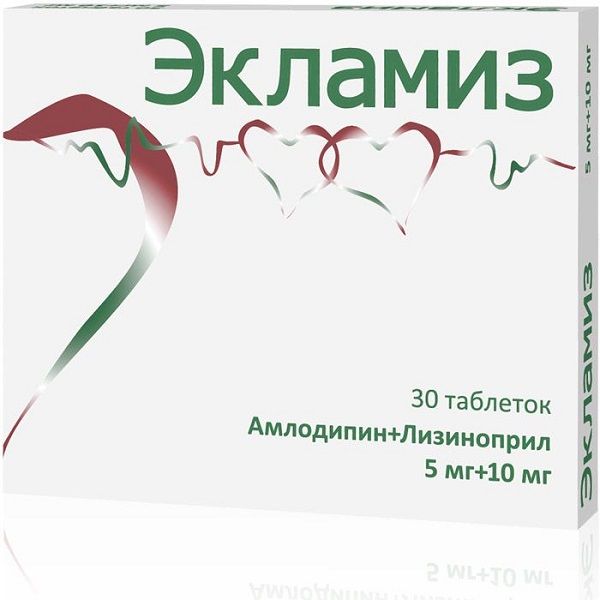 Экламиз таблетки 5мг+10мг 30шт