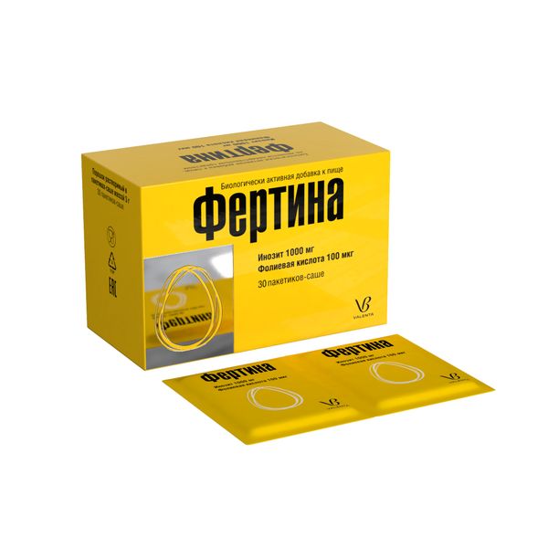 Фертина порошок для приг. раствора для приема внутрь пак. 3г 100мкг 30шт фото №2