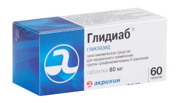 Глидиаб таблетки 80мг 60шт