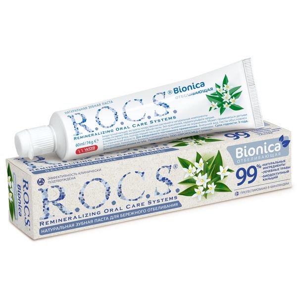 Паста зубная отбеливающая Bionica R.O.C.S./РОКС 74г