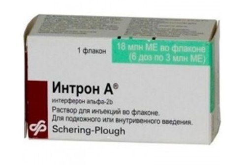 Интрон а раствор в/в и п/к 18млн.ме 6доз 3мл 1шт