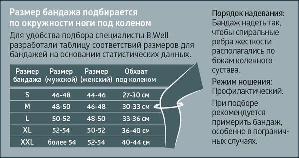 Бандаж на коленный сустав усиленный B.Well/Би Велл Pro W-332, бежевый, р.L