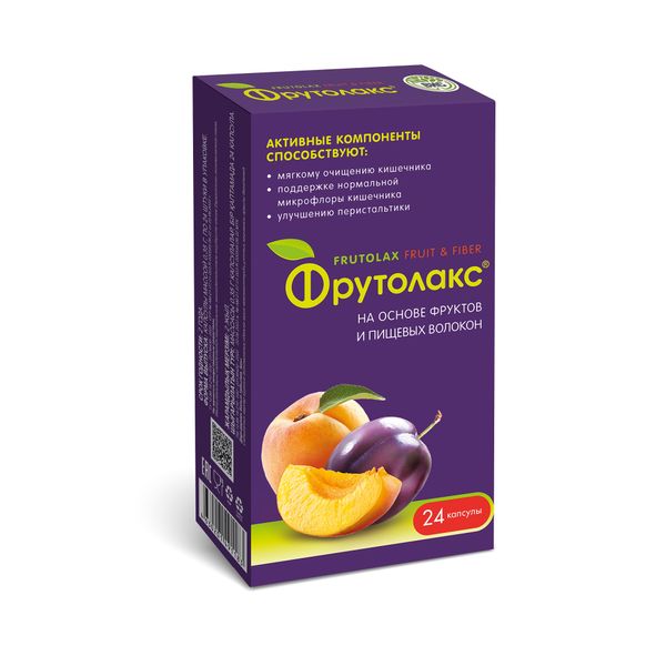 Фрутолакс капсулы 0,35г 24шт
