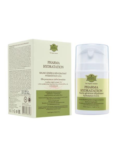 Бальзам для мгновенного увлажнения для обезвоженной кожи Pharma Hydratation Green Pharma/Грин Фарма 50мл фото №2