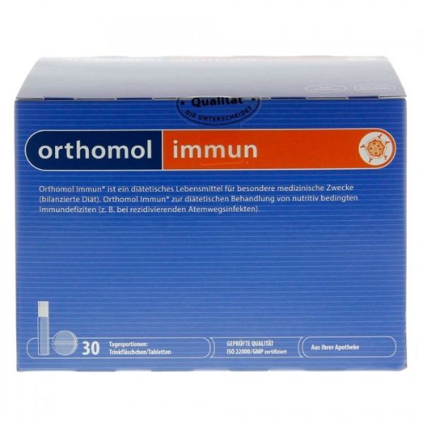 Иммун Orthomol/Ортомоль жидкость 20мл+таблетки 450мг+таблетки 500мг 30шт фото №2