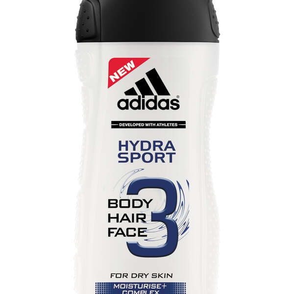 Гель для душа и шампунь hydra sport Adidas 250 мл  фото №2