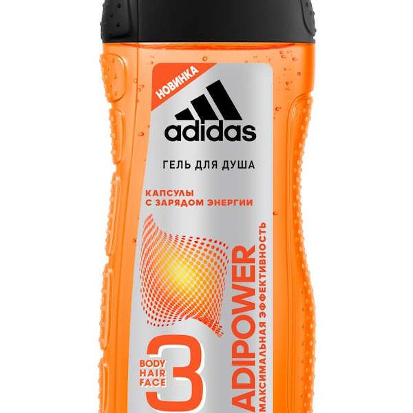 Гель для душа 3 в 1 для мужчин Adipower Adidas 250 мл фото №2