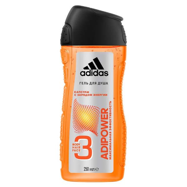 Гель для душа 3 в 1 для мужчин Adipower Adidas 250 мл