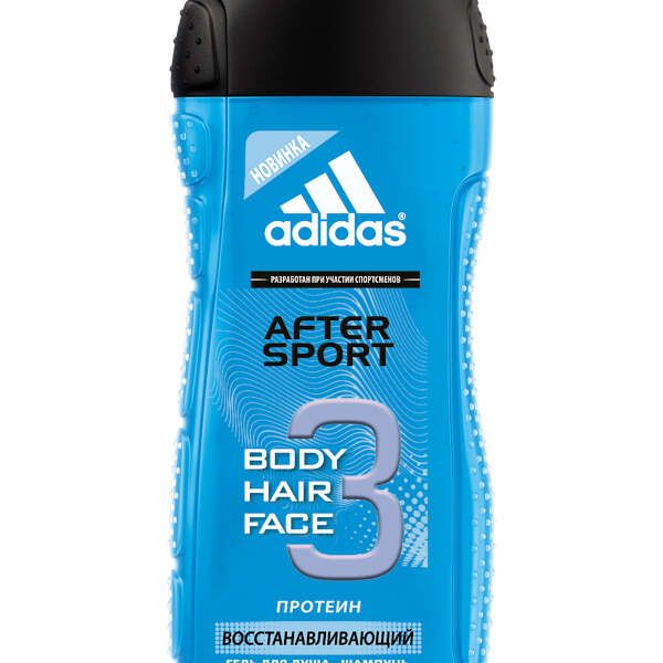 Гель для душа и шампунь After sport Adidas 250 мл 