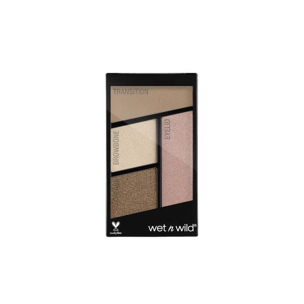 Палетка теней для век Wet n Wild Color Icon Eyeshadow Quad (4 Оттенка) E340b walking on eggshells фото №2