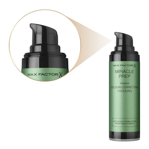 Праймер для лица Max Factor Miracle Colour-correcting+cooling тон зеленый