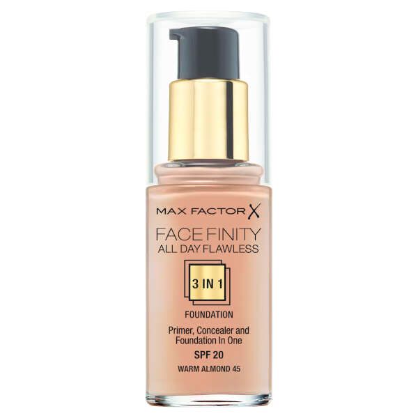 Основа тональная Max Factor Facefinity All Day Flawless 3-in-1  warm almond тон 45 фото №3