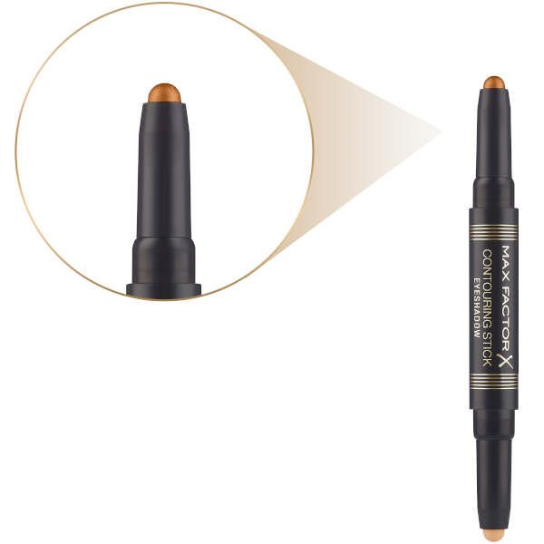 Двухсторонние тени для век Max Factor Сontouring Stick Eyeshadow bronze moon pink gold тон 006 фото №4